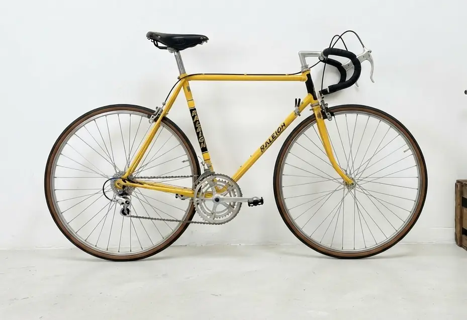 Vintage Raleigh Racercykel - Klassisk gul — photo 2